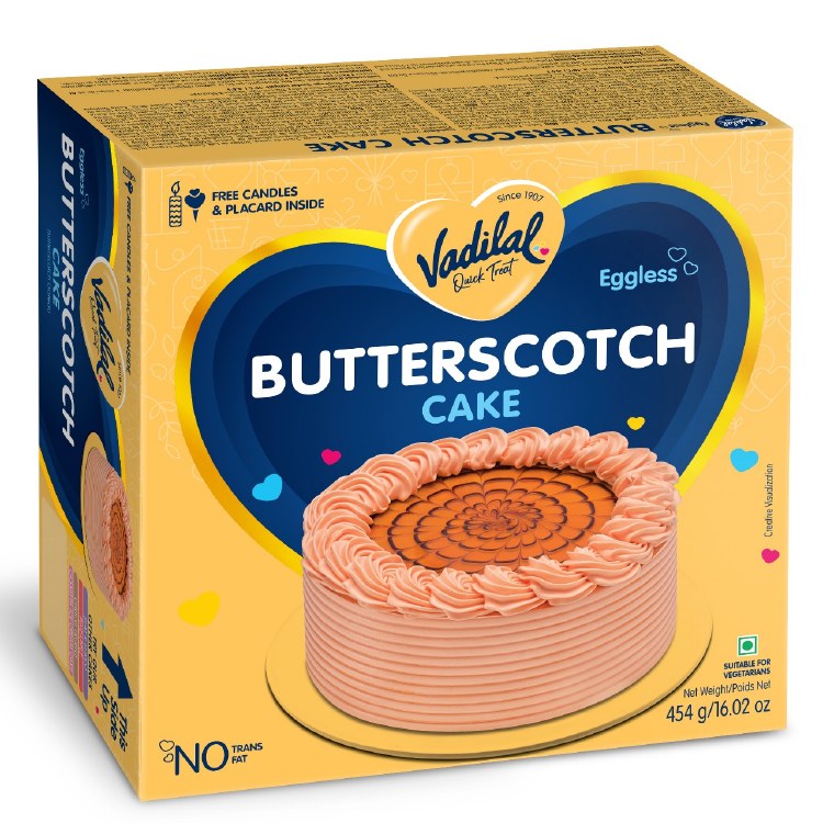 Vadilal Butterscotch Cake