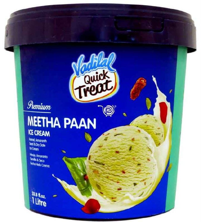 Vadilal Meetha Paan Ice 1 L