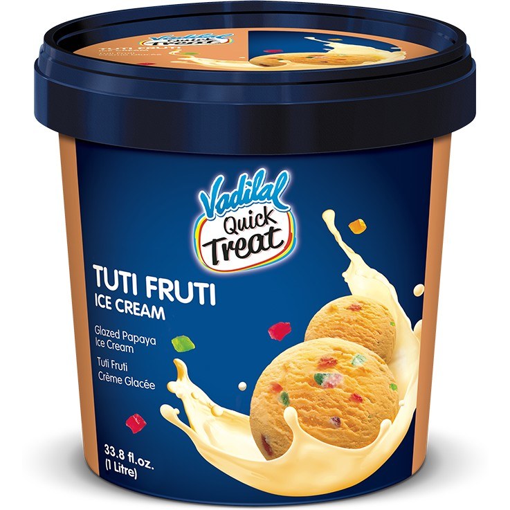 Vd Tuti Fruti Ice Cream 1 Ltr