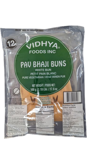 Vidhya Pav Buns 500gm - 12 Pc