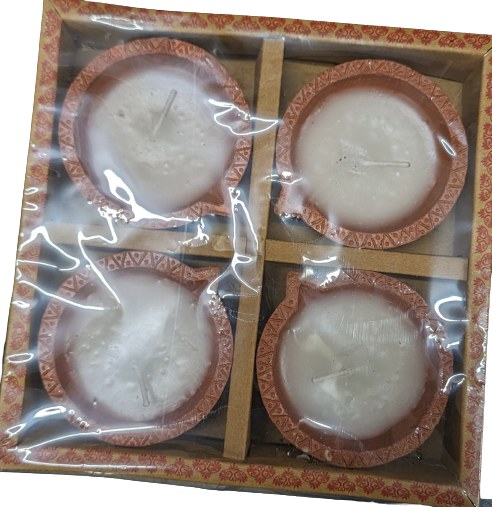 Wax Plain 4 Pack Diya