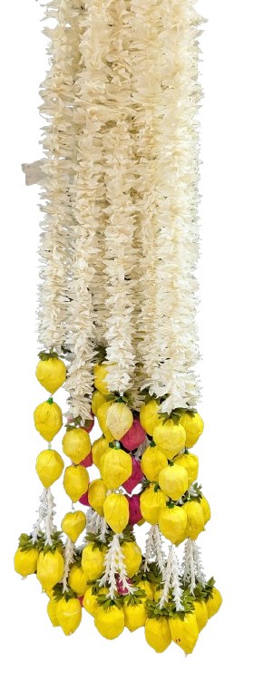 Yellow Kamal Hanging Pair