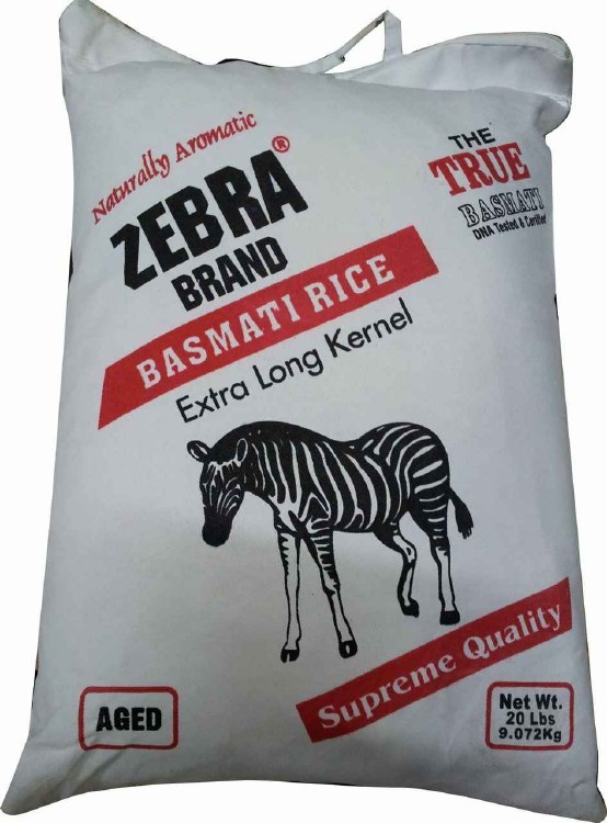 Zebra Basmati Rice 10 Lb