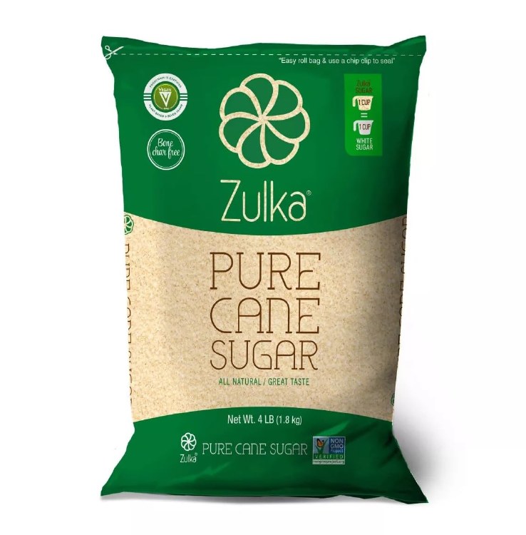 Zulka Pure Cane Sugar 4 Lb