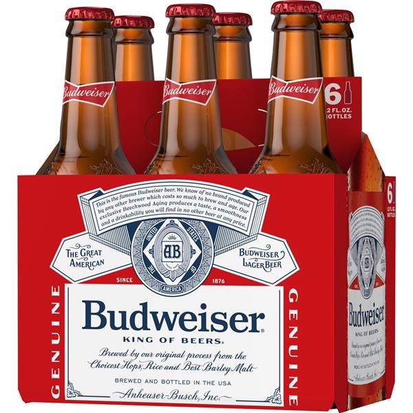 Bud 6 Pack Bottle