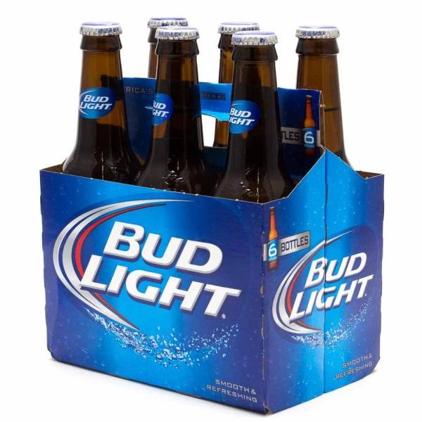 Bud Light Bottle 6 Pack