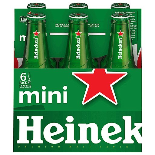 Heineken Bottle 7 Oz 6 Pack