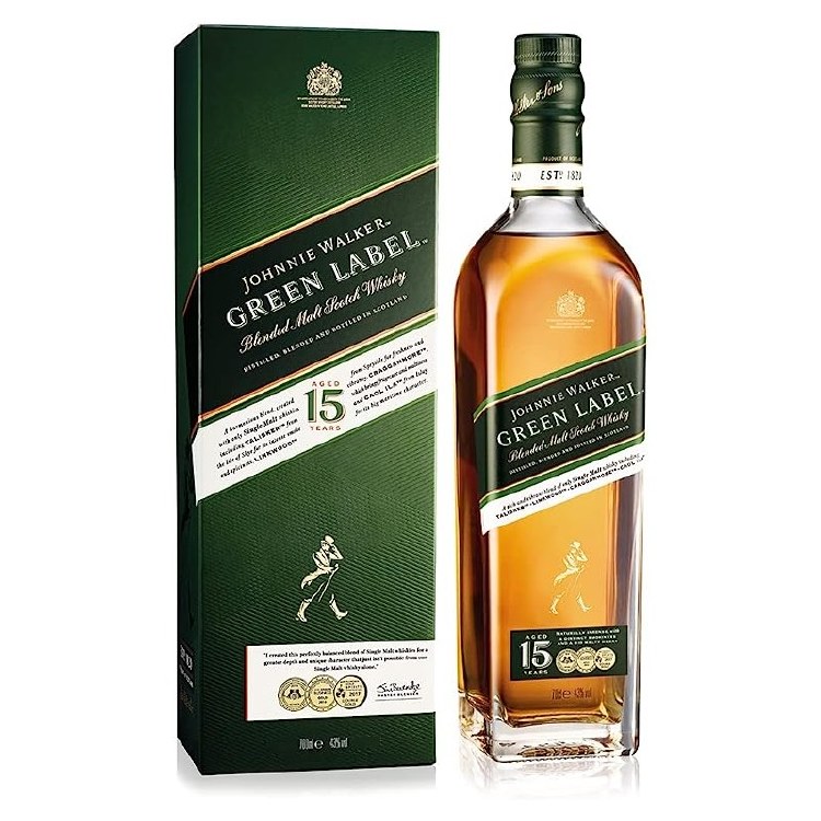 JOHNNIE WALKER GREEN LABEL 750ML