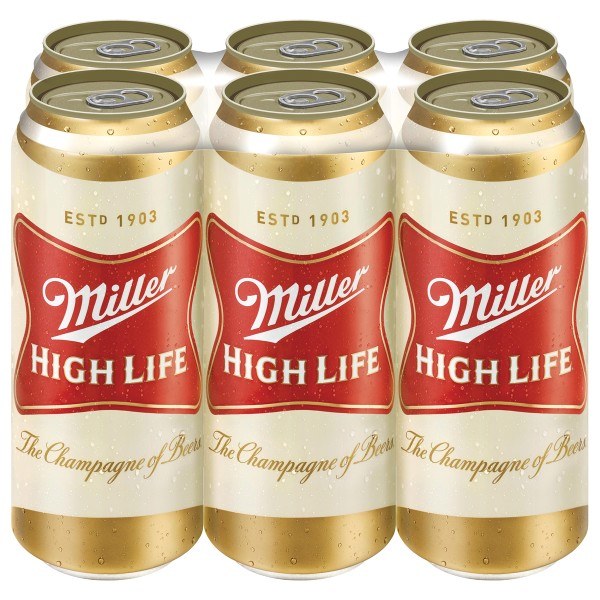 Miller High Life 16 Oz 6 Pack