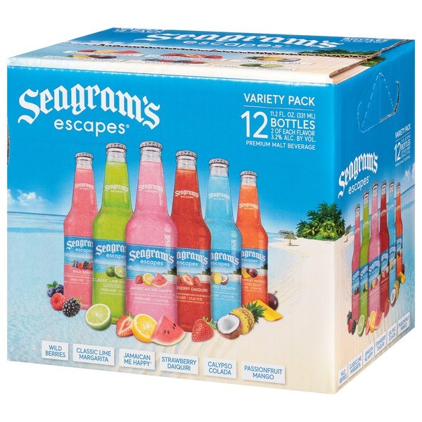SEAGRAMS COOLER 12PACK BOTTLE