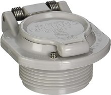 Hayward 1.5" VacLock Safety Wall Fitting, Lt Gray