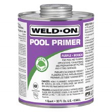 Pool PVC  Primer Purple, Weld-On Qt (32 oz)