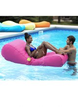 Ocean Blue Capri Inflatable Lounger Fuchsia