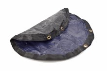 COVER RIPSTOPPER 12'X24'OVAL ROYAL BLUE/BLACK