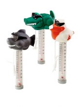 Ocean Blue Floating Animal Thermometer (shark, croc, pelican with shades)