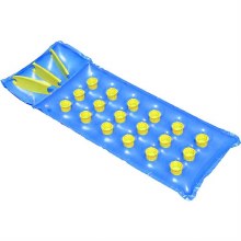 76'' 18 POCKET INFLATABLE MATTRESS - BLUE