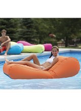 Ocean Blue Capri Inflatable Lounger Orange