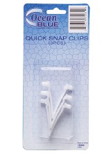 Ocean Blue Quick Snap Clips (3 pcs)