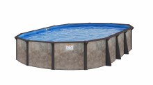 Ebony 16' X 32' X 52" Above Ground Pool