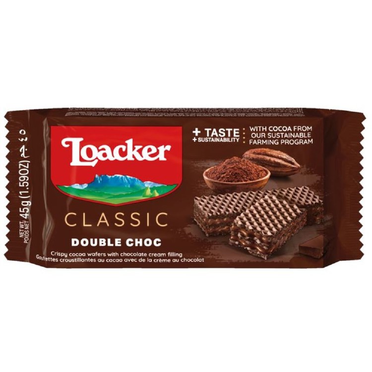 Loacker Classic Double Choco Wafer 45 G