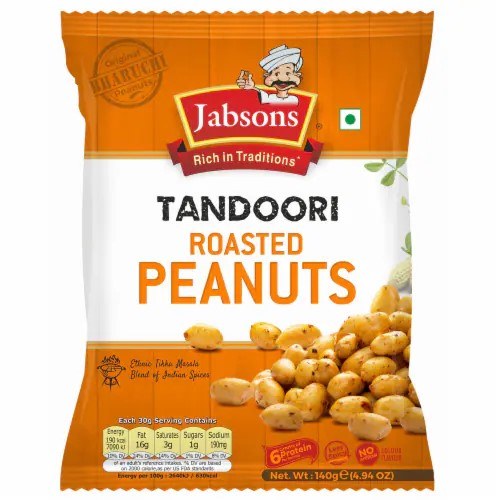 Jabsons Tandoori Roasted Peanuts 140 g