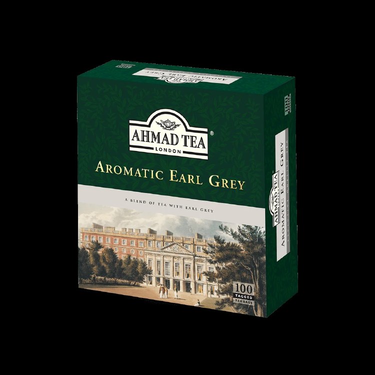 Ahmed Tea London Aromatic Earl Grey 100 Tagged Tea Bags