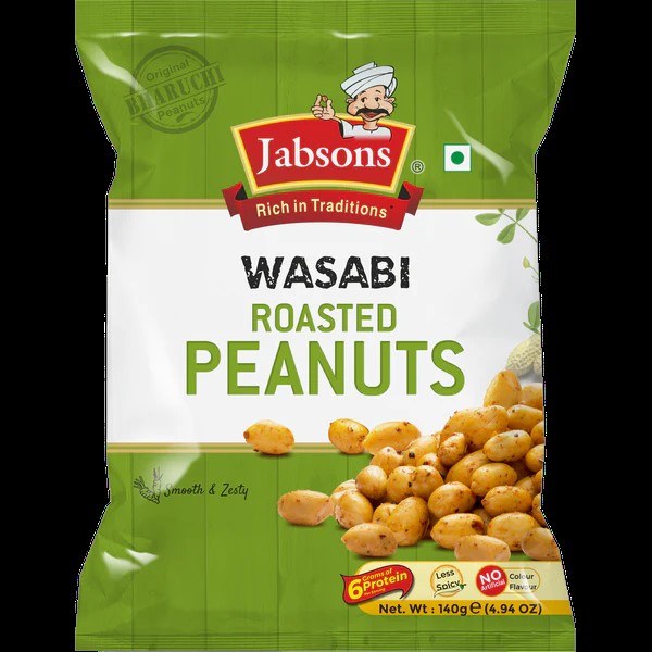 Jabsons Wasabi Roasted Peanuts 140 G