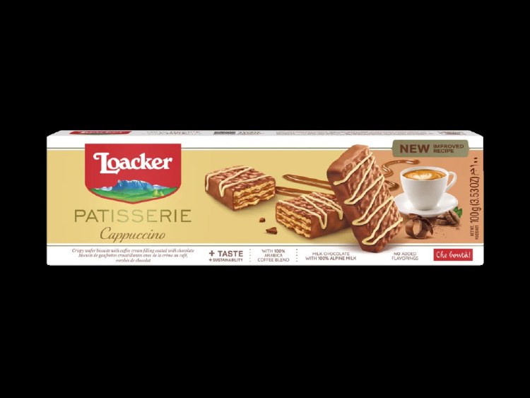 Loacker Patisserie Cappuccino Wafer Biscuits 100 G