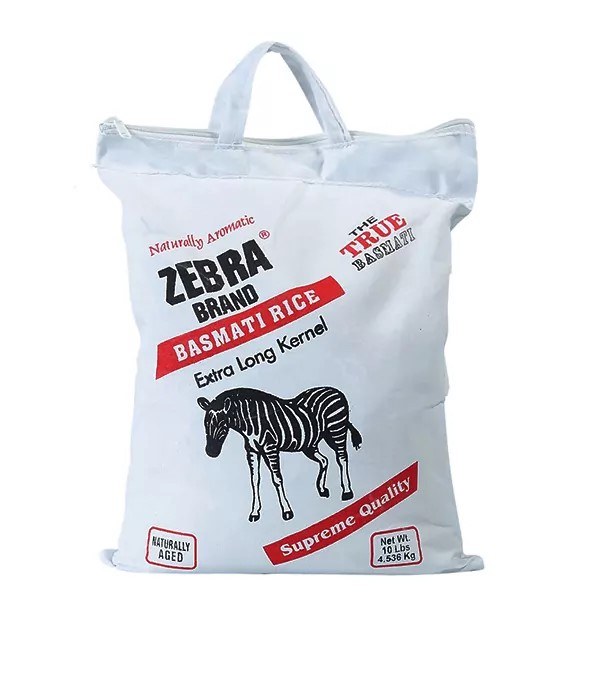 Zebra Basmati Rice 10 Lbs