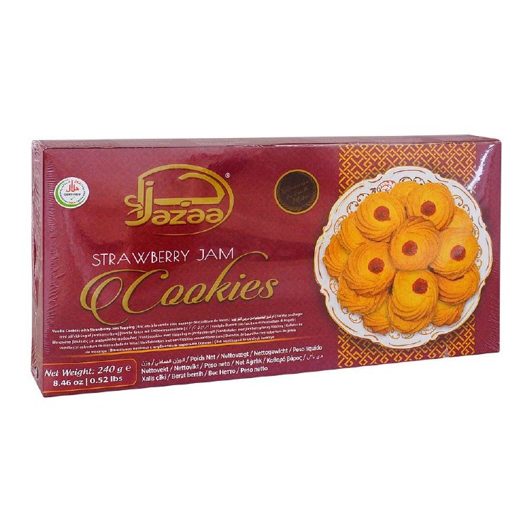 Jazaa StrawBerry Jam Cookies 240 G
