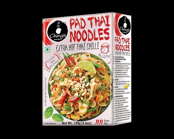 Chings Pad Thai Noodles Extra Hot Thai Chilli 130 G