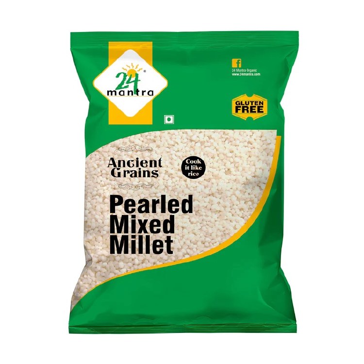 24 Mantra Organic Pearled Mix Millet 2.2 Lbs