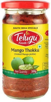 Telugu Mango Thokku Pickle with Garlic 300 G