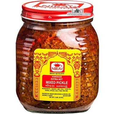 Nirav Extra Hot Mix Pickle 2 Lbs
