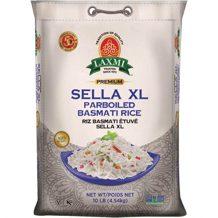 Laxmi Sella Parboiled Basmati Rice 10Lb