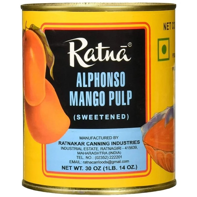 Ratna Alphonso Mango Pulp 800ml