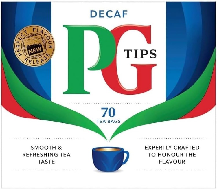 PG Tips Decaf 70 Tea Bags Smooth&Refreshing Tea Taste 203 G