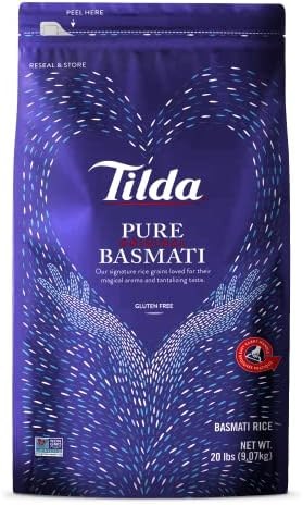 Tilda Pure Basmati Rice 20 Lbs