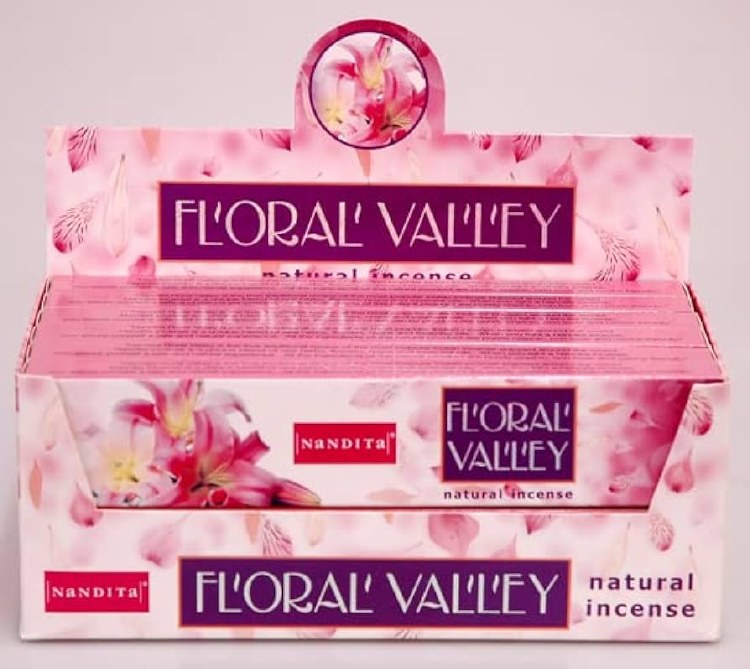 Nandita Floral Valley Natural Incense 12 P * 15 G