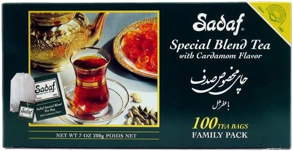 Sadaf Special Blend Tea With Cardamom Flavour 100 Tea Bags