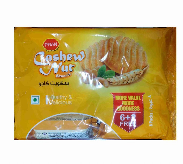 Pran Cashew Nut Biscuits 8 Pk