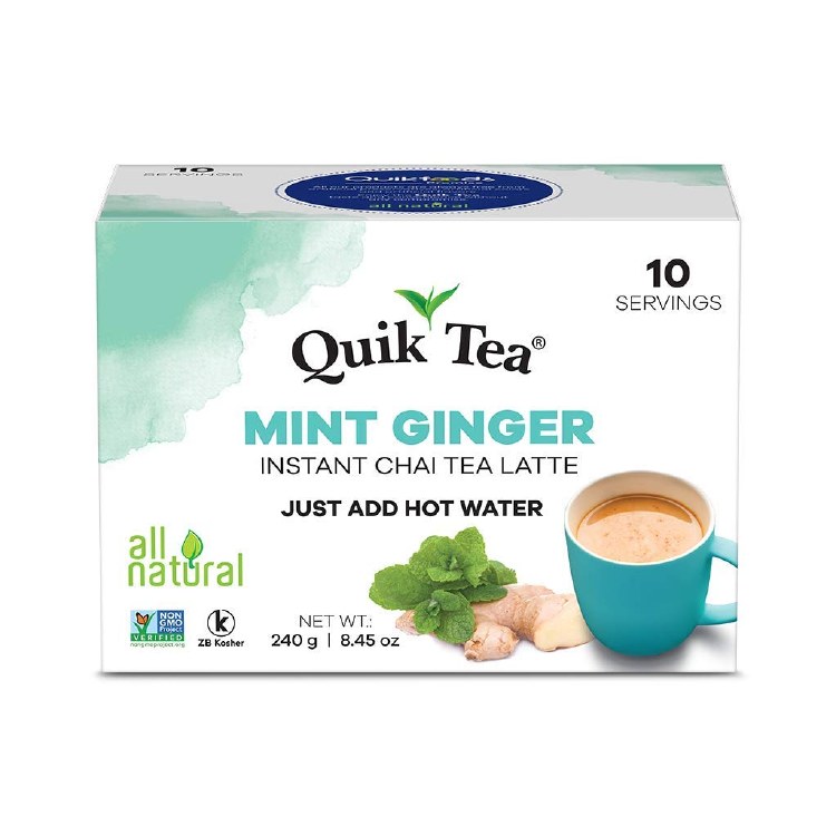 Quik Tea Mint Ginger Instant Chai Tea Latte 240 G