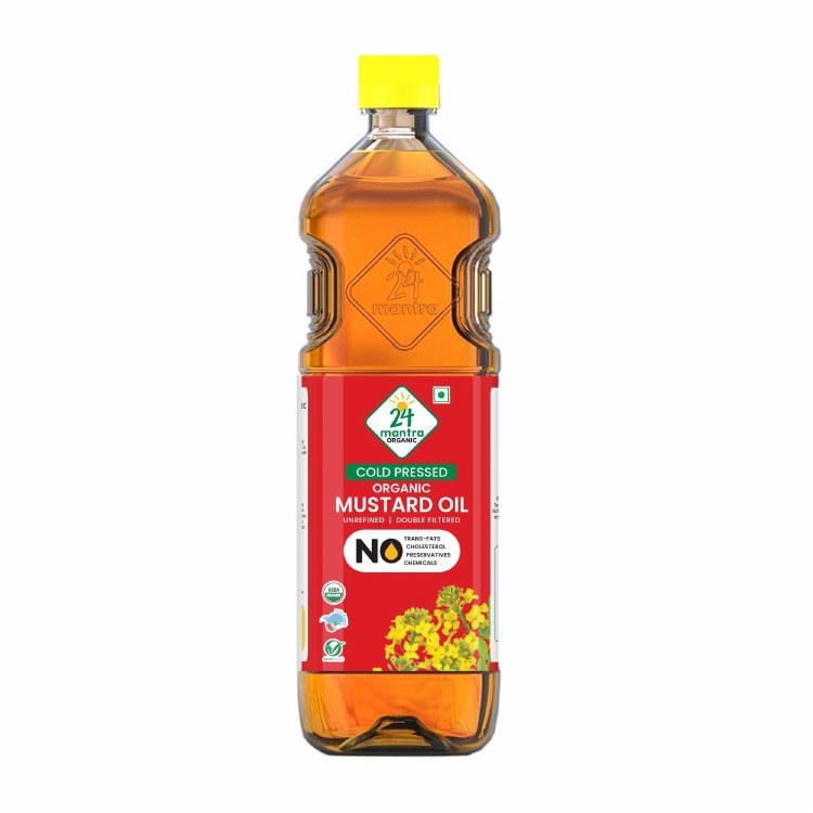 24 Mantra Organic Cold Pressed Mustard Oil 1 Ltr
