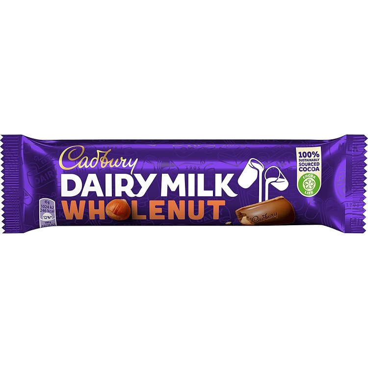 Cadbury Dairy Milk Whole Nut 45 G