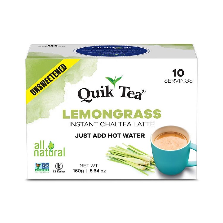 Quik Tea Unsweetened LemonGrass Instant Chai 160 G