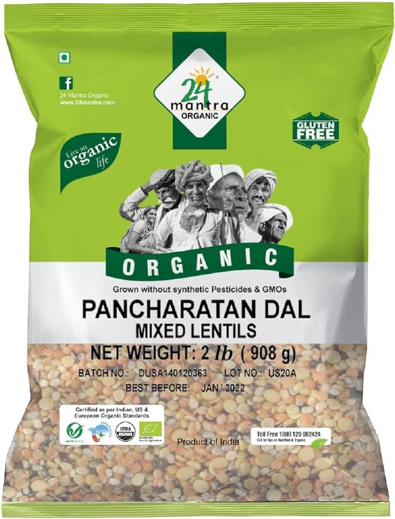 24 Mantra Organic Pancharatan Dal 2 Lbs