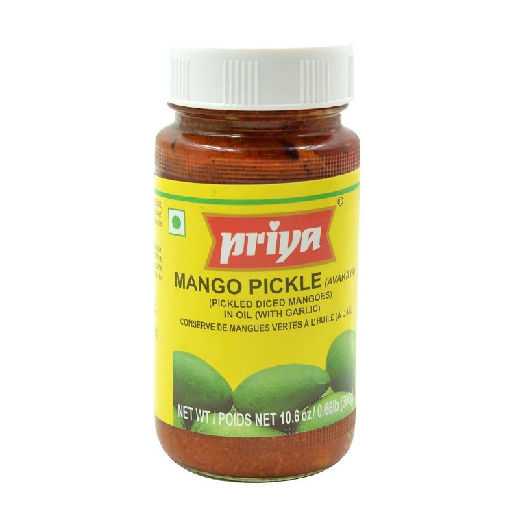 Priya Mango Pickle With Garlic In Oil 300 G
