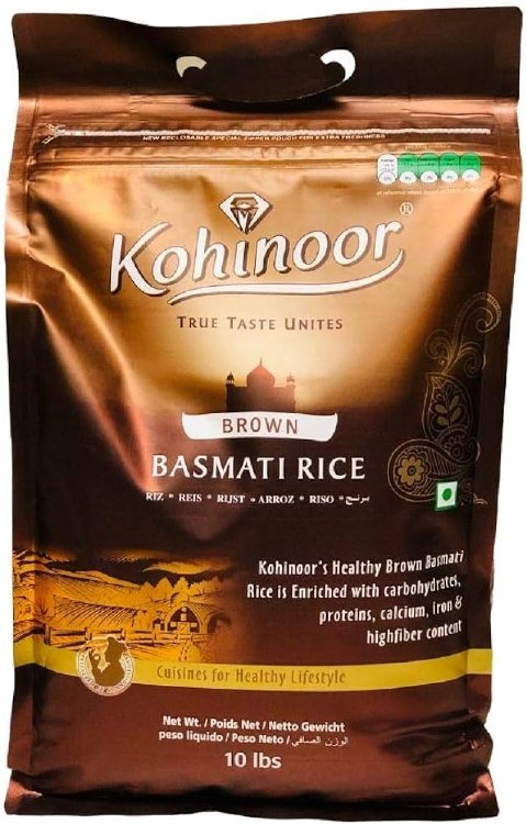 Kohinoor Brown Basmati Rice 10 Lbs