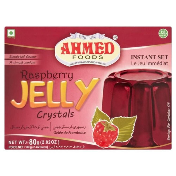 Ahmed Foods RaspBerry Jelly Crystals 85 G