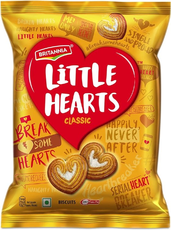 Britannia Little Hearts 75G